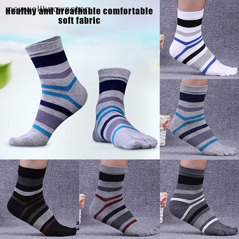 Newwellknownstar สั้น Mans Casual Toe ถุงเท้าลายห้านิ้วถุงเท้าผ้าฝ้าย Breathable ธุรกิจลูกเรือถุงเท้า Toes ระงับกลิ่นกาย Hosiery CCB