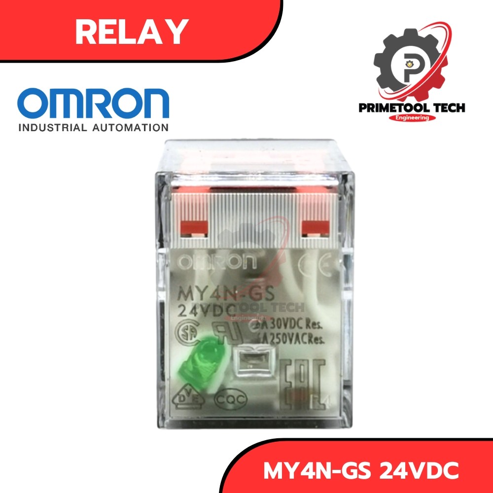 RELAY OMRON MY4N-GS-R, 24VDC - สินค้าในสต๊อกพร้อมส่งทั่วไทย