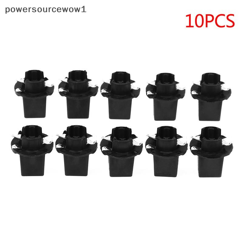 Wow 10PCS T5 B8.5D Twist ล็อค Plug and Play ผู้ถือหลอดไฟซ็อกเก็ตสําหรับ Speedometer Instrument Gauge Cluster Dash TH