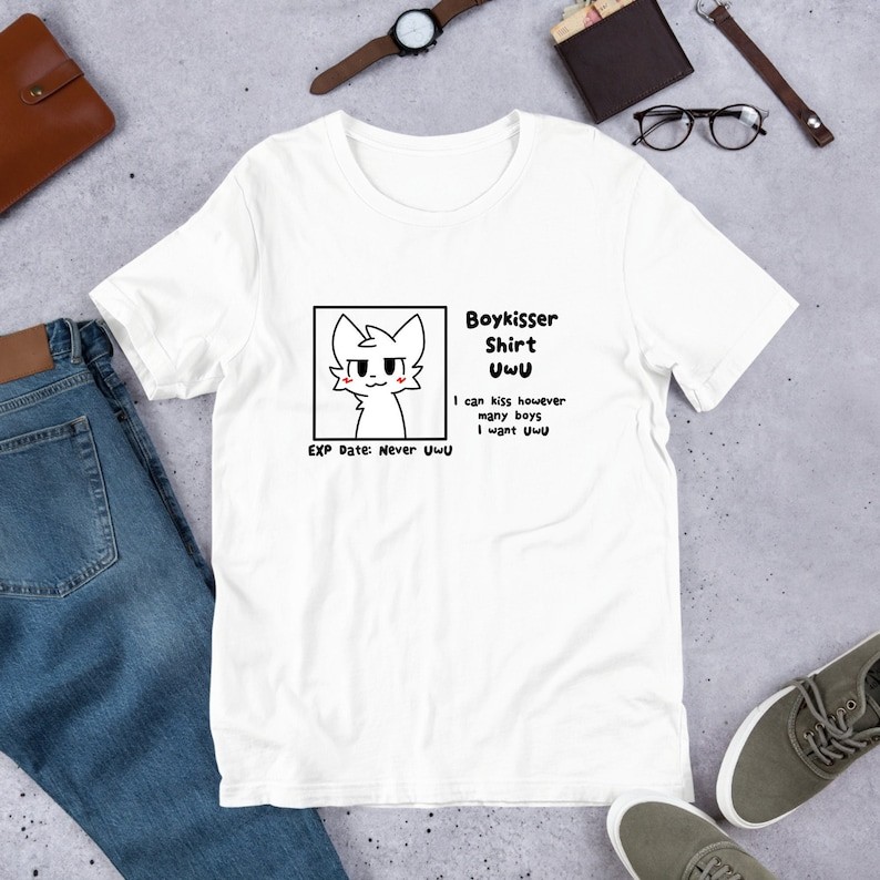 BoyKisser, Funny Furry Meme Shirt, Femboy Shirt, Bisexual LGBTQ Pride, Weeb Shirt, Waifu Shirt, Furs