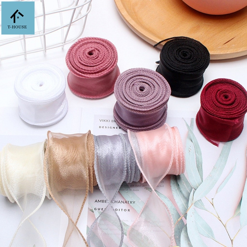 ริบบิ้นผ้า ริบบิ้นเชือกถัก ริบบิ้นเส้นด้ายหางปลา แฮนด์เมด DIY สําหรับตกแต่งเค้ก ช่อดอกไม้บรรจุภัณฑ์ ห่อของขวัญ