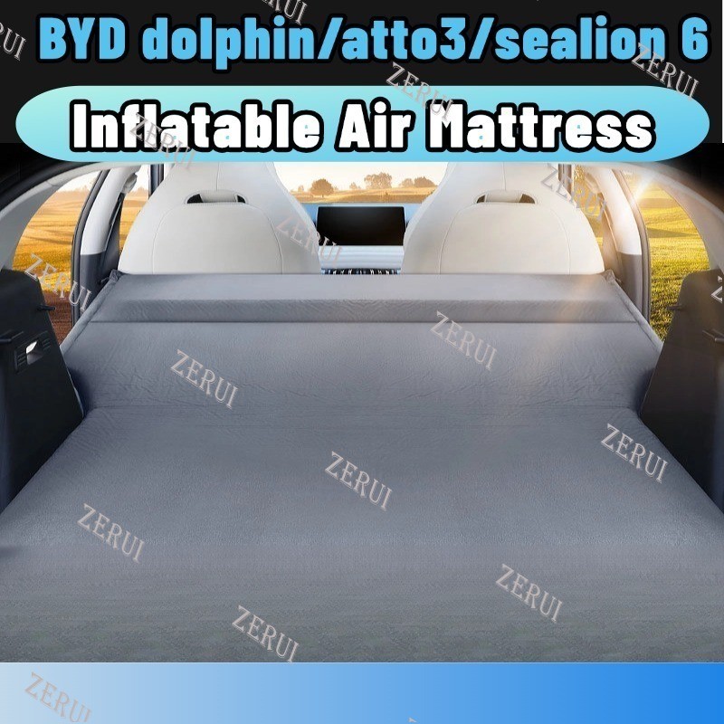 Zr สําหรับ BYD Dolphin / ato3 / Sealion 6 DM-i รถที่นอน Inflatable-up ที่นอนรถ 5 ซม.ฟองน้ําเป่าลมสํา