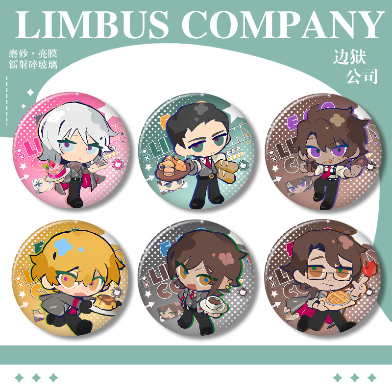 Projectmoon Limbus บริษัทป้าย Pins อะนิเมะ Hong Lu Ishmael ผู้หญิงเข็มกลัดแฟชั่นคอสเพลย์ Kawaii เข็ม