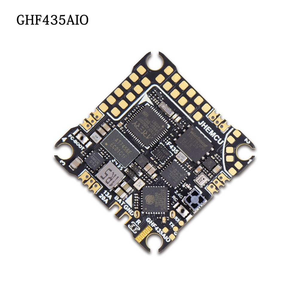 Jhemcu GHF435AIO 20A Flight Controller 2-4S ในตัว ELRS 2.4G CRSF สําหรับ FPV RC Freestyle ของเล่น Ar