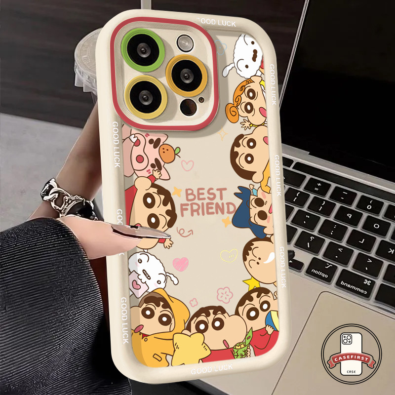 การ์ตูนดินสอสีเทียนคู่รักชินชานนุ่ม เคส Tecno Spark 20C 10C 10 20 Pro infinix Hot 40i 30 20 12 11 Play Smart 7 8 6 5 Pro ราคา ถูกที่สุด ดีลบีเคเค แกลเลอรีภาพที่ 4