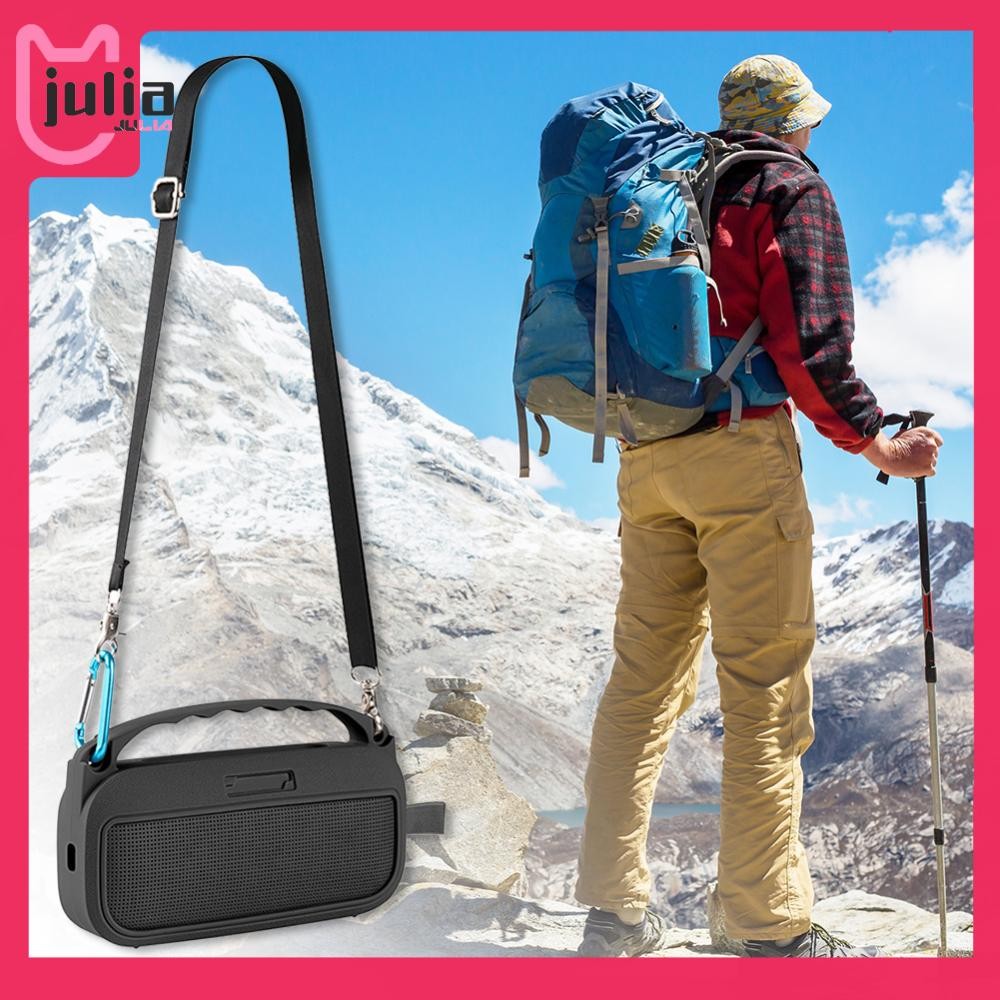 [Julia1.th] เคสซิลิโคนพร้อมที่จับและสายสะพายสําหรับ Bose SoundLink Flex 2nd Gen