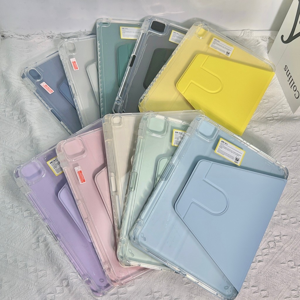 Case for iPad Gen10 Gen11 2025 Pro 11 Air4 Air5 10.9 Gen9 Gen8 Gen7 10.2 pro11 Air6/7หมุนได้ 360 องศา สําหรับ