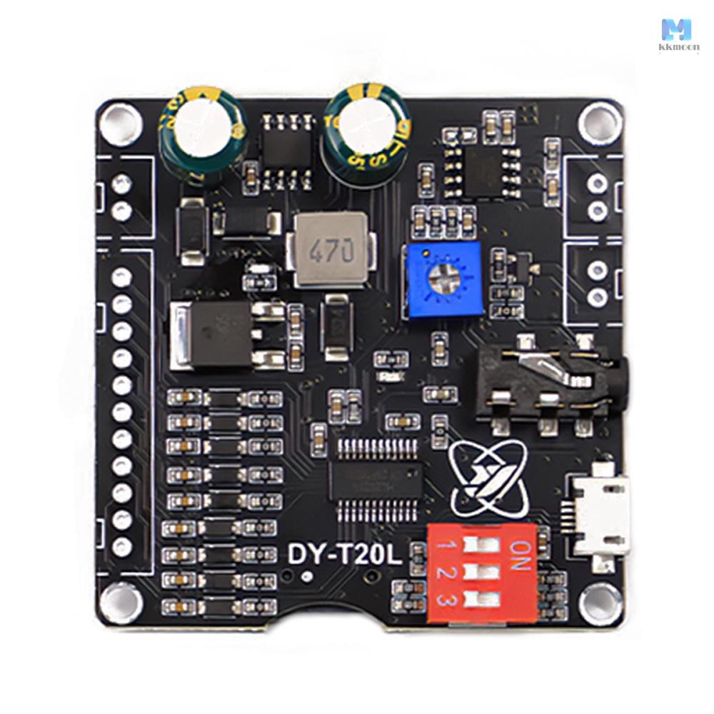 10W 20W MP3 Player โมดูลเสียง Playback Board 9CH One-for-One ควบคุมเครื่องเล่นเสียงโมดูลการ์ดหน่วยคว