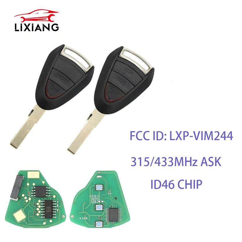 LXP-VIM244 CarRemote Control Key For Porsche Cayman Boxster Turbo 911 987 996 997 Carrera Targa2005 