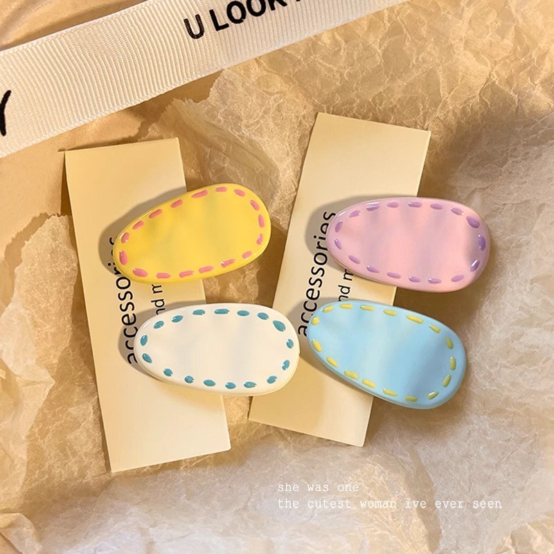 1 ชิ้นแฟชั่น Water-drop Hairpin คลิปด้านข้าง Bangs คลิป