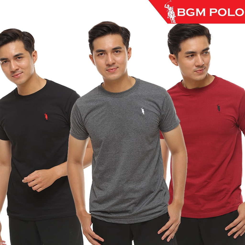 BGM POLO เสื้อยืดคอกลมผู้ชาย BP-MTRN001-MX เสื้อยืดผู้ชาย