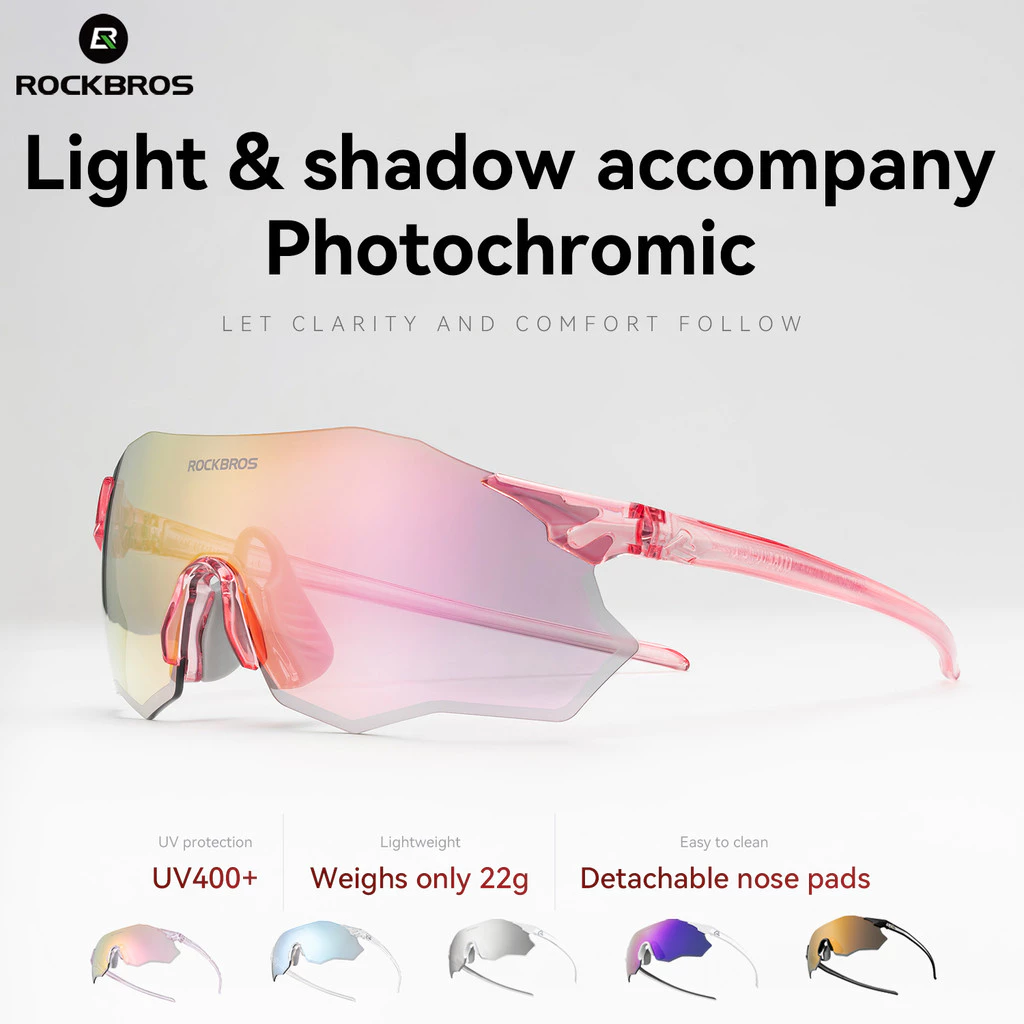 【TH Delivery】ROCKBROS แว่นตากันแดดPolarized UV400 + Windproof น้ําหนักเบาแว่นตากีฬากลางแจ้งอุปกรณ์กีฬากลางแจ้ง