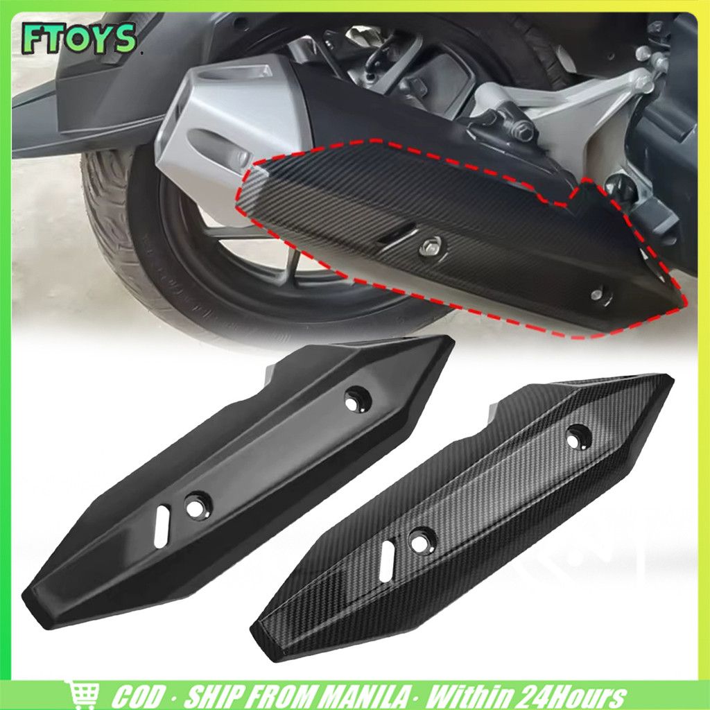 จัดส่งใน24ซม.แผ่นกันร้อนท่อไอเสีย click 125i 150i ฝาครอบท่อมอเตอร์ไซค์ บังท่อ125