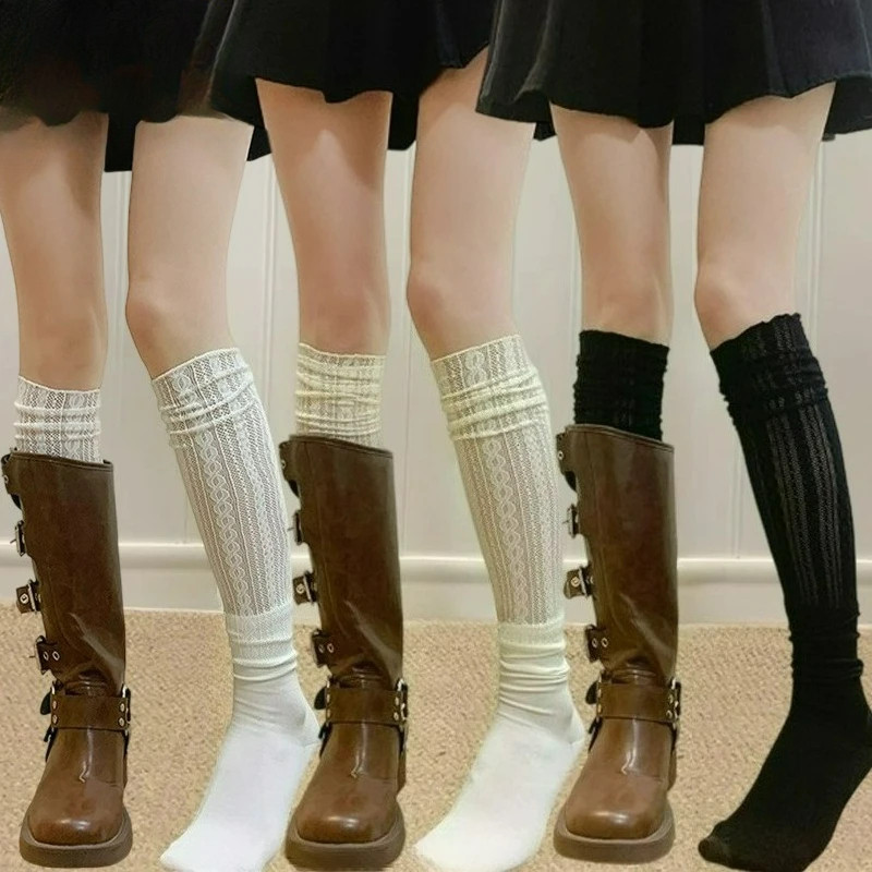 สาว รัฟเฟิล ถุงเท้าเข่าฤดูร้อนบางลูกไม้ขาอุ่นกลวงเท้าปกแขนป้องกันแสงแดดแขนแขนลูกวัวถุงเท้า