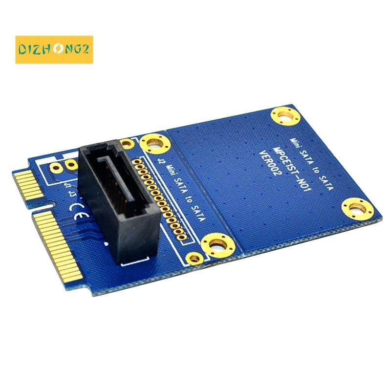 [dizhong2]MSATA to SATA Adapter Card Mini SATA to 7Pin SATA Mini PCIe Expansion SATA Vertical Adapte
