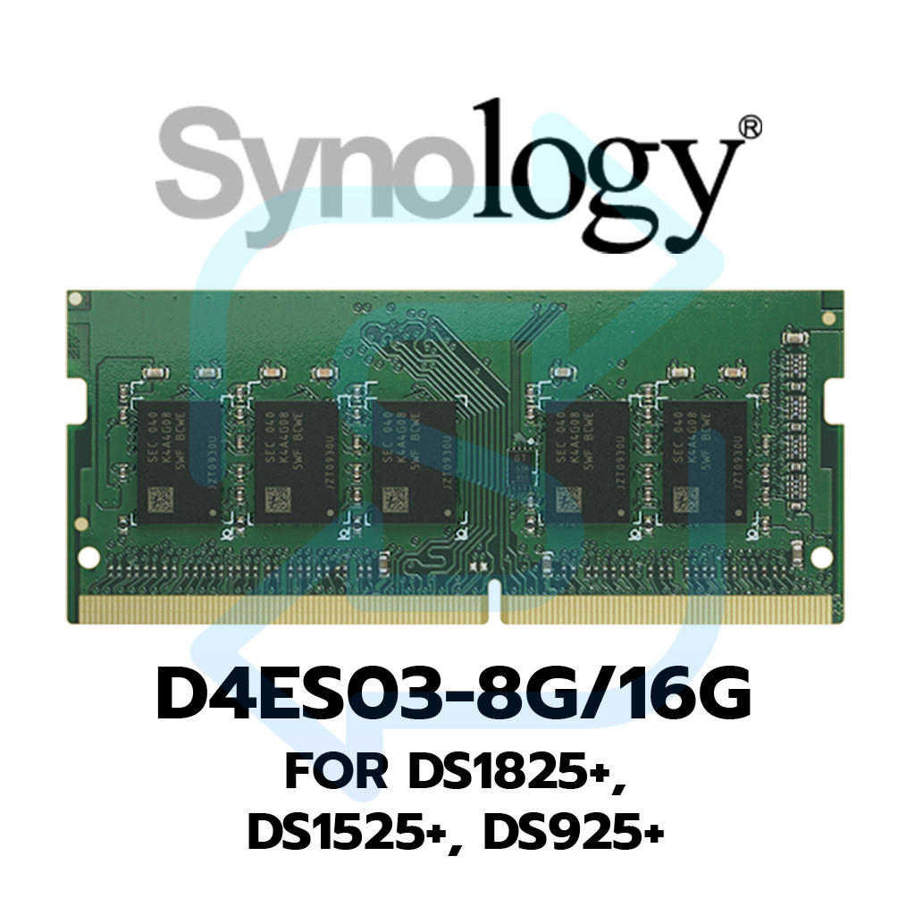 Synology D4ES03-8G/16G DDR4 ECC แรมสำหรับ DS725+, DS925+, DS1825+, DS1525+ ประกัน 5 ปี