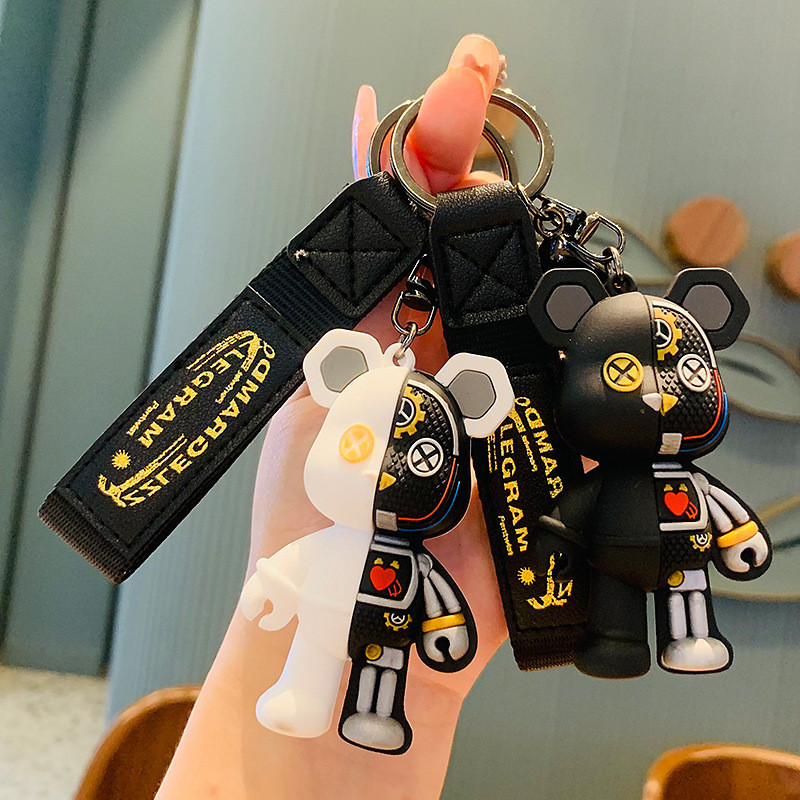 GANTUNGAN VIRAL BEARBRICK KEYCHAIN / TRENDY BEAR CAR KEYCHAIN / AESTHETIC HOME KEYCHAIN