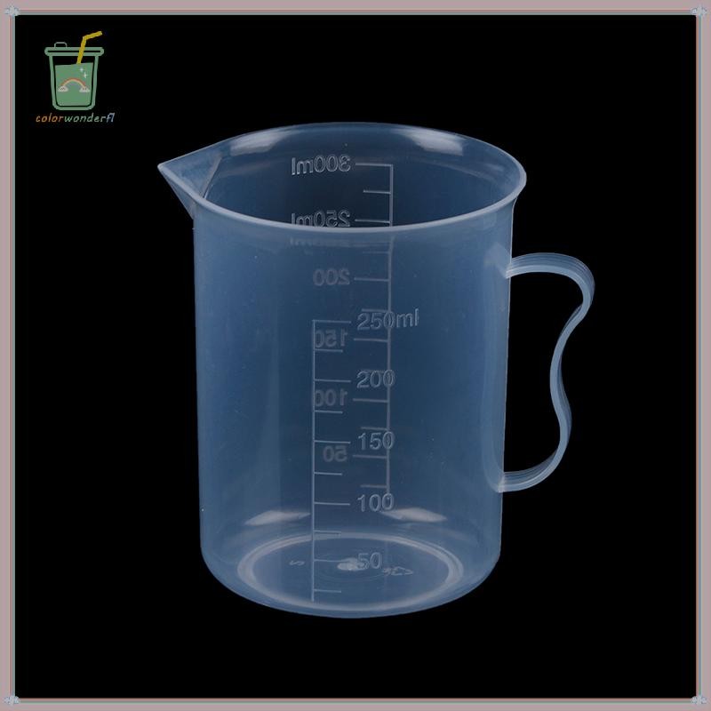 [สี] 250ML ถ้วยตวงพลาสติกเหยือก Pour Spout Surface Kitchen TH