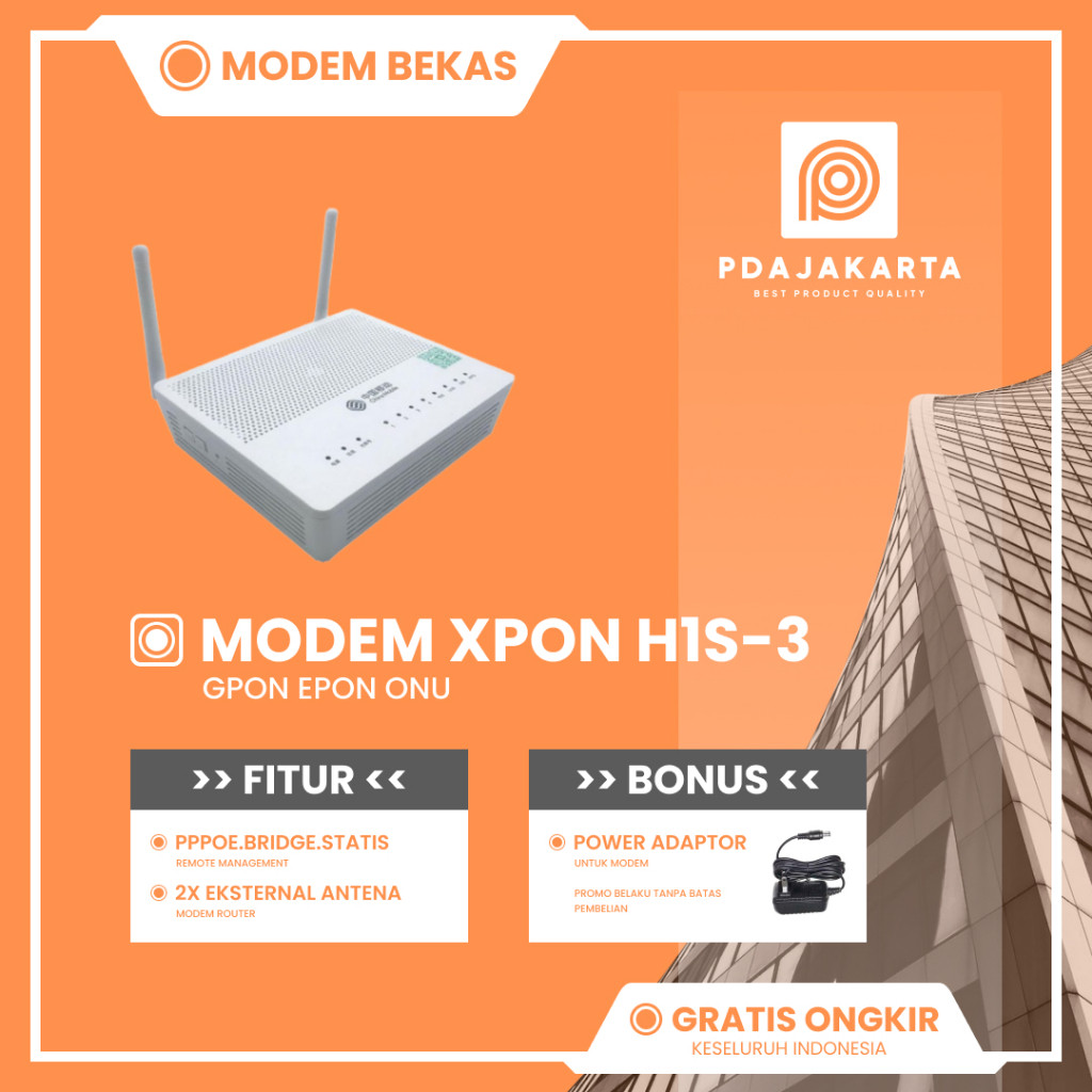 Xpon H1S-3 Gpon Epon Onu Modem โมเด็มมือสองดั้งเดิม