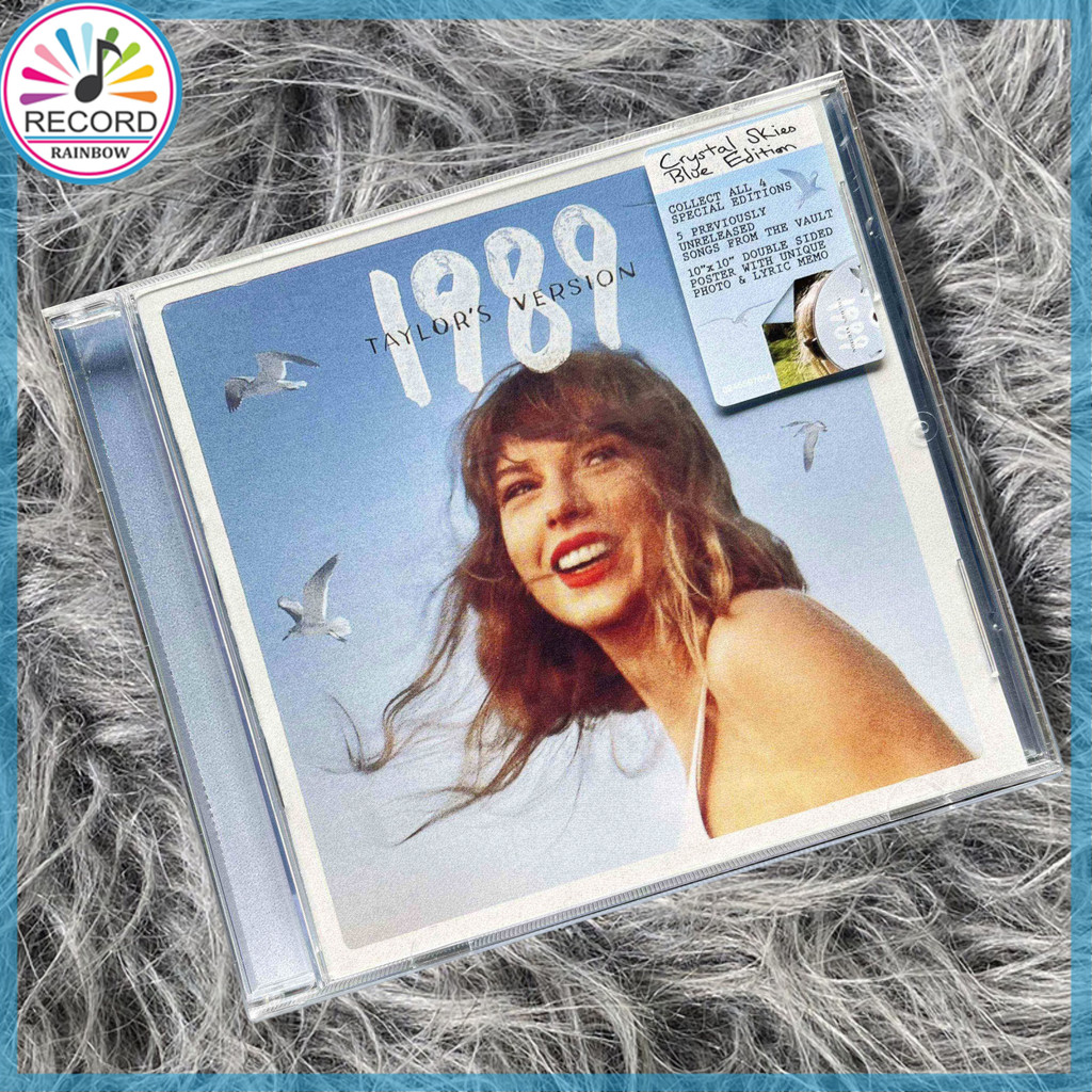 Original Taylor Swift 1989 Taylor's Version Crystal Skies Blue Poster Edition CD Album [Sealed] Brand New