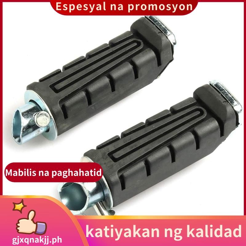 Moto สีดําด้านหลัง Footrest หมุดเท้าเหยียบซ้ายและขวารถจักรยานยนต์ยาง Spikes สําหรับ YBR 125 XTZ 125.