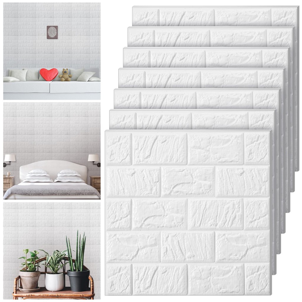 สติ๊กเกอร์ติดผนังแบบมีกาวในตัวเป็นมิตรกับสิ่งแวดล้อม | กันน้ํา Childproof Wall แผงสําหรับห้องครัว/ห้องน้ํา, XPE Anti-Collision Home Decor 38x35 ซม.ติดตั้งง่าย