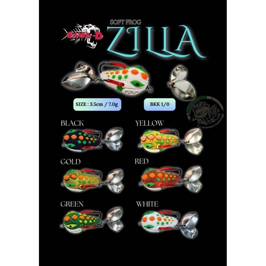 LURE BAIT SAWA-D ZILLA FROG