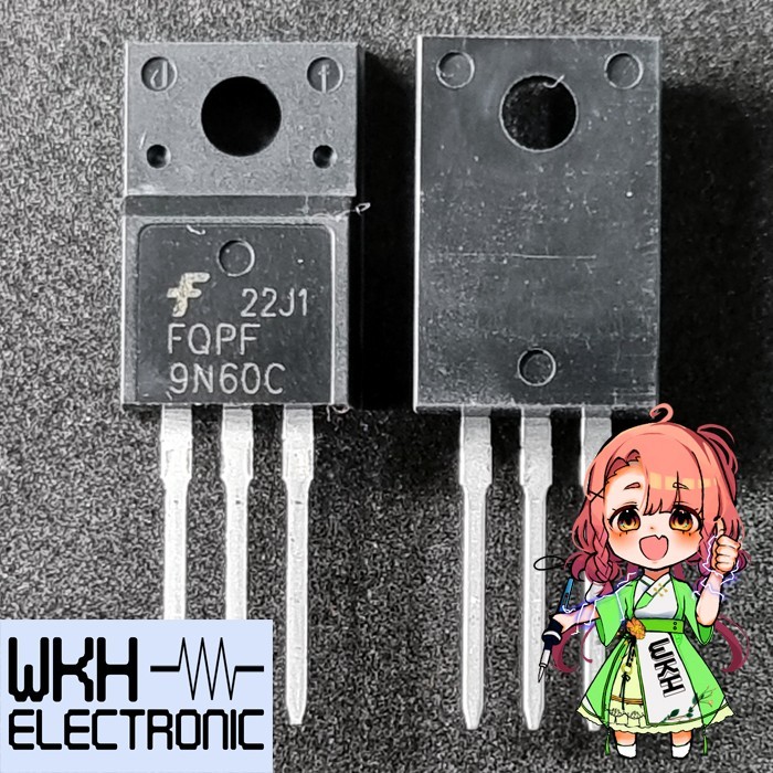 เครื่องมือชิ้นส่วน FQPF9N60C FQP 9N60C 9N60 TO-220 9A 600V ทรานซิสเตอร์ MOSFET