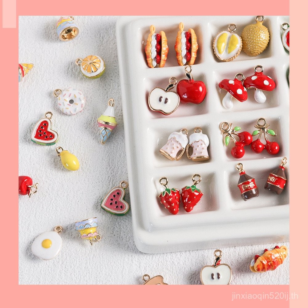 [JIN] อุปกรณ์ DIY ทำมือใหม่ จำลองหยดน้ำมัน สตรอเบอร์รี่ แตงโม แอปเปิ้ล เชอร์รี่