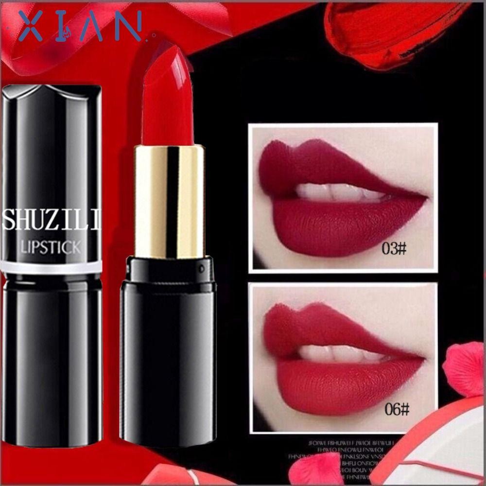 XIANEN 6PCS ลิปกลอส, Non-Fading Sweatproof Moisturizing ลิปสติก,ความงามกันน้ํา Long-lasting Lip Balm เครื่องสําอางแต่งหน้า