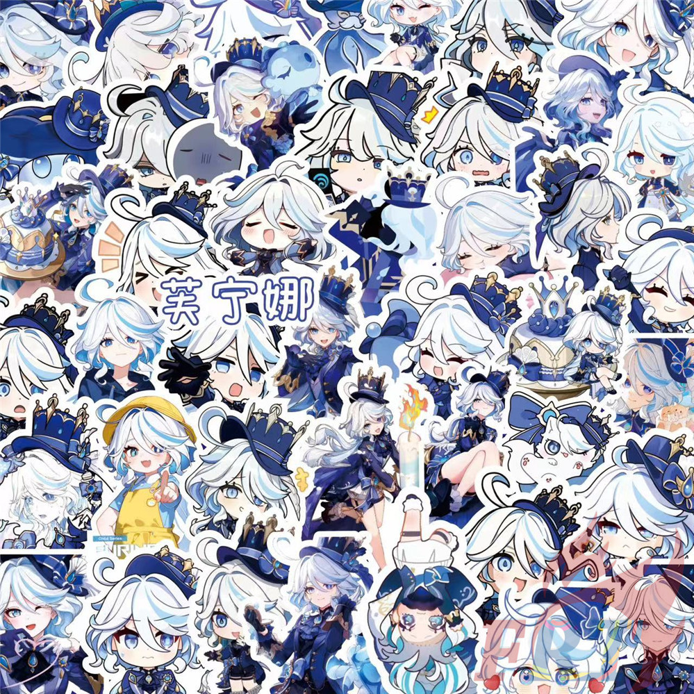 100ชิ้น/เซ็ต ❉ เก็นชิน อิมแพค . สติ๊กเกอร์ Furina ❉ สติ๊กเกอร์ DIY Fashion Doodle Decals