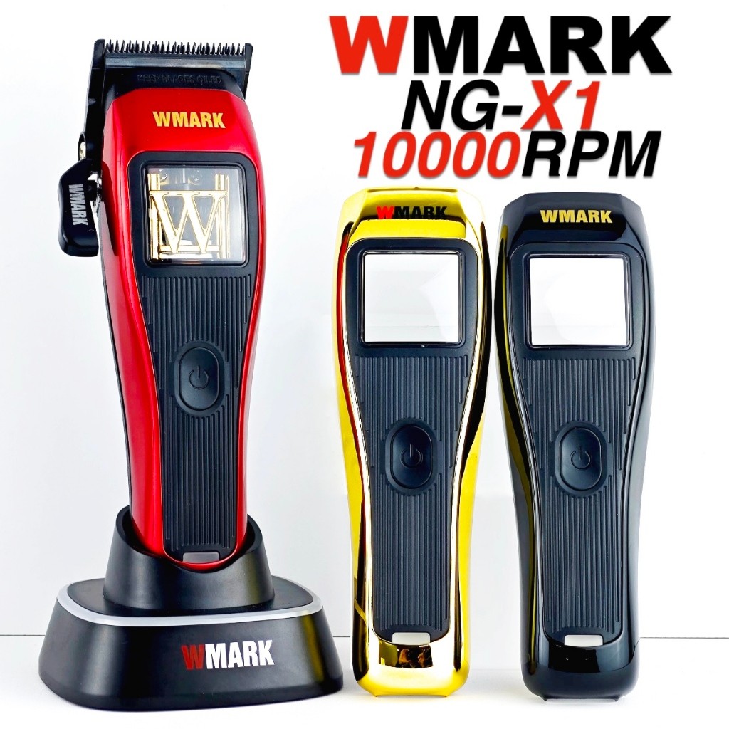 WMARK NG-X1 10000RPM High Speed Professional Hair Clipper with Charge Base Hair Trimmer For Man Barb
