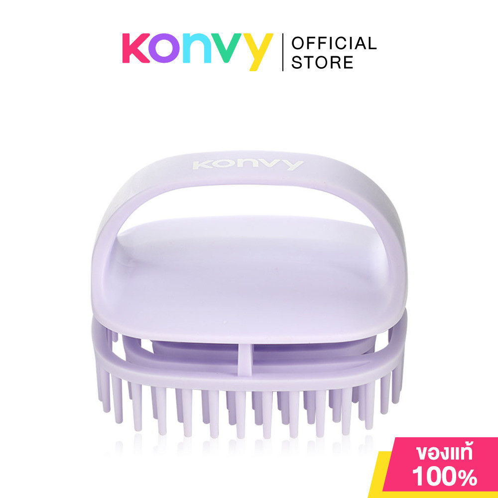 Konvy Scalp Massager Shampoo Brush #Purple.
