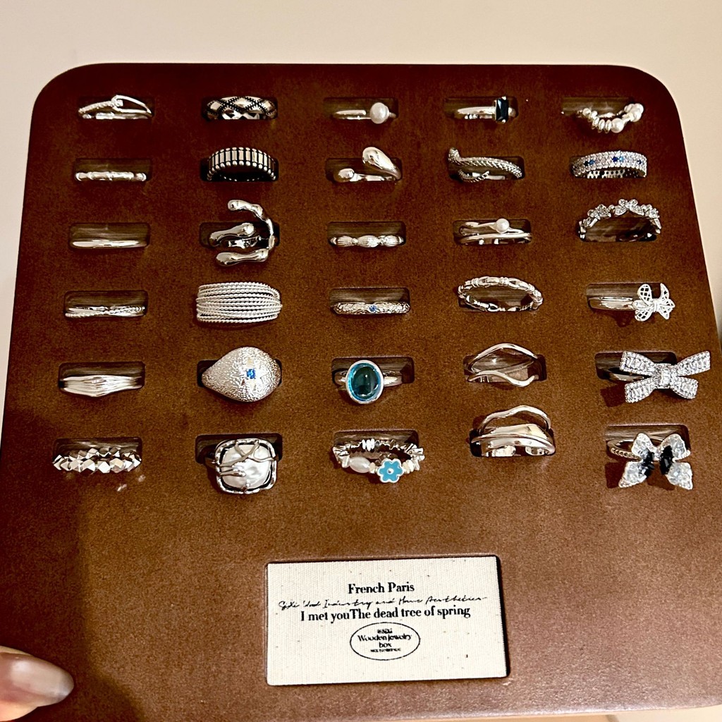 ใหม่ขายส่งที่เรียบง่ายแสงหรูหราระดับไฮเอนด์ความรู้สึกที่เรียบง่ายเปิดไม่มีแหวนซีดจาง