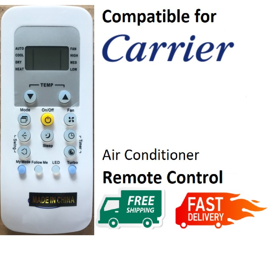 RG56/BGEFU1-CA RG56N/BGEF เปลี่ยนรีโมท Carrier RG56N/BGEF RG56/BGEF-CA RG56V/BGEF