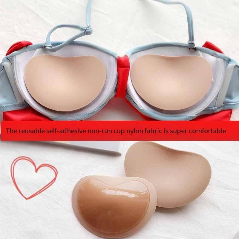 Upward Push cushion หน้าอก breathable Pad Push Up Pads ชุดว่ายน้ําซิลิโคน Bra Pad หัวนมฝาครอบ