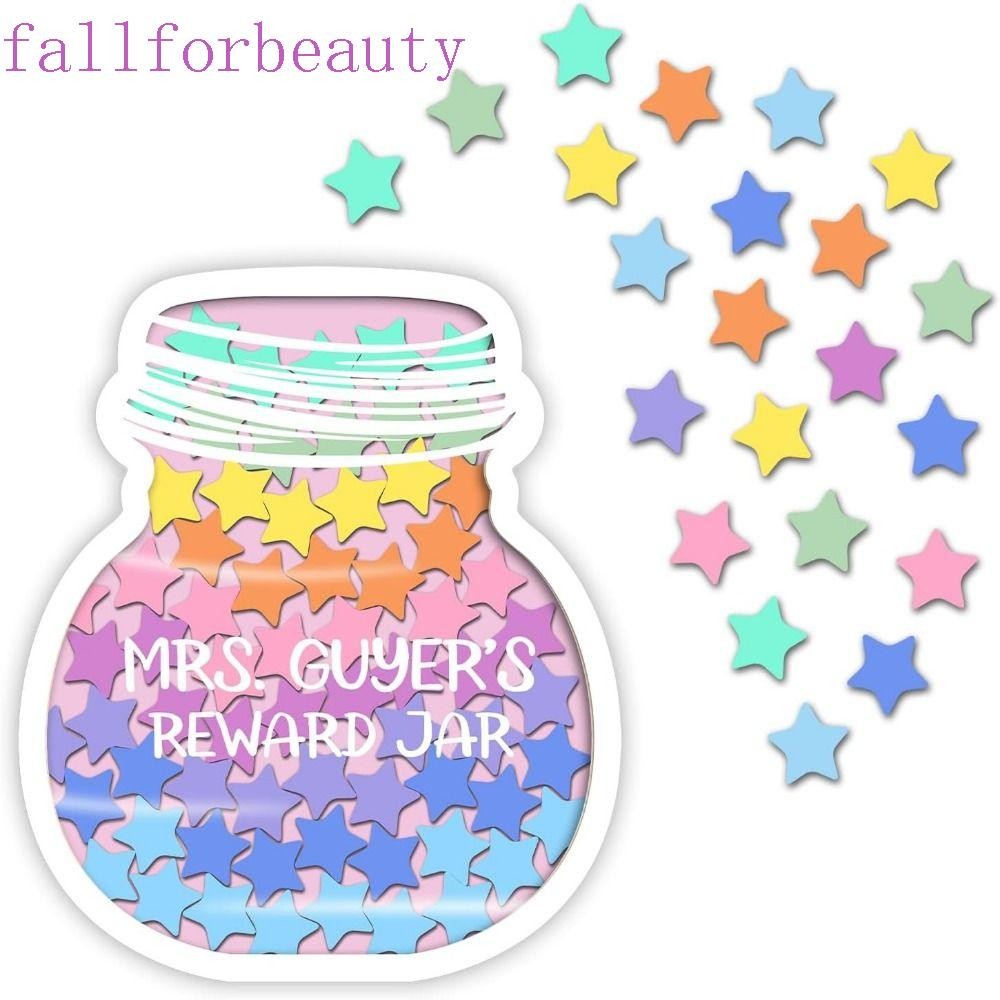 Fallforbeauty Positive Beahavior Rewards Jar, Individation Wooden Kids Star Reward Jars, Chore Chart