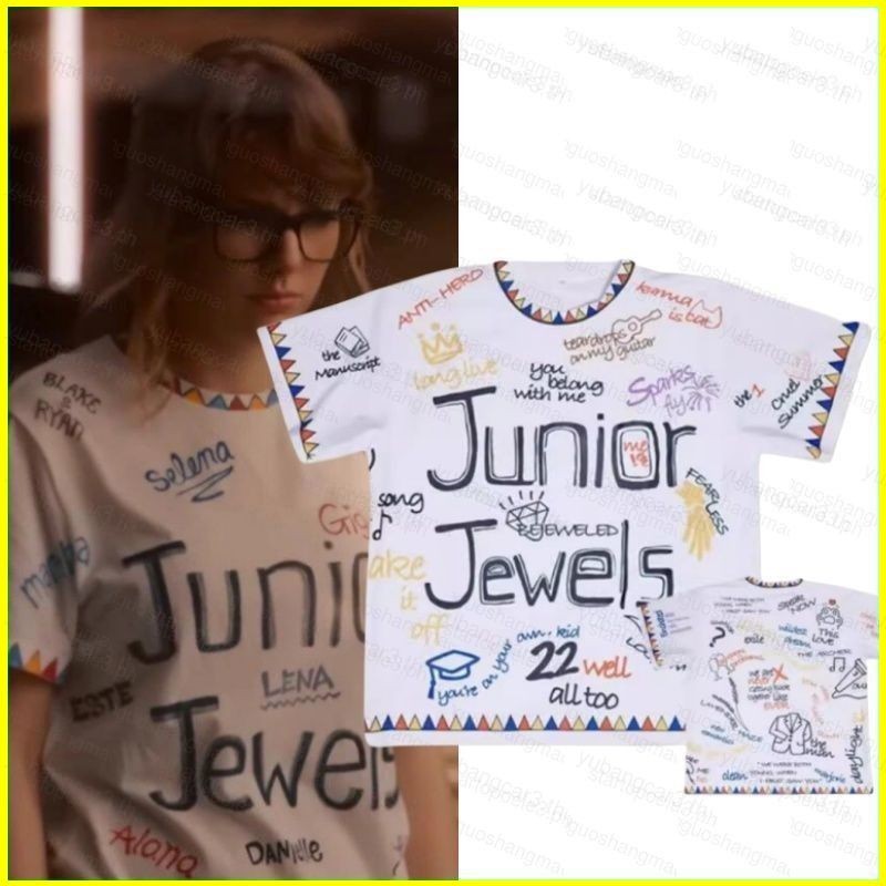 เสื้อยืด Taylor Swift Junior Jewels You Belong With Me คอสเพลย์ผ้า 3D ฤดูร้อนเสื้อยืดอะนิเมะแขนสั้นด้านบน