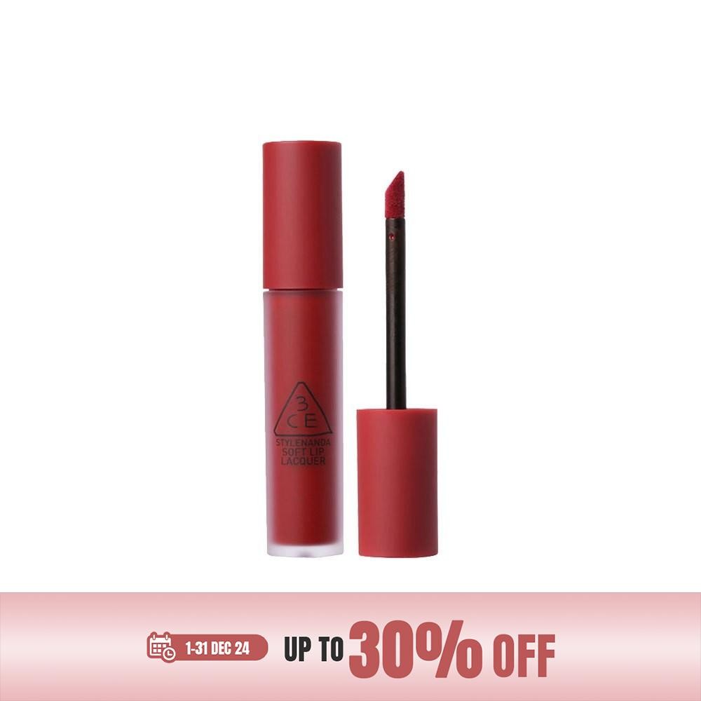 3CE SOFT LIP LACQUER ทรีซีอี ซอฟ ลิป แลคเคอร์ เครื่องสำอาง ลิป ลิปสติก ลิปลิควิด