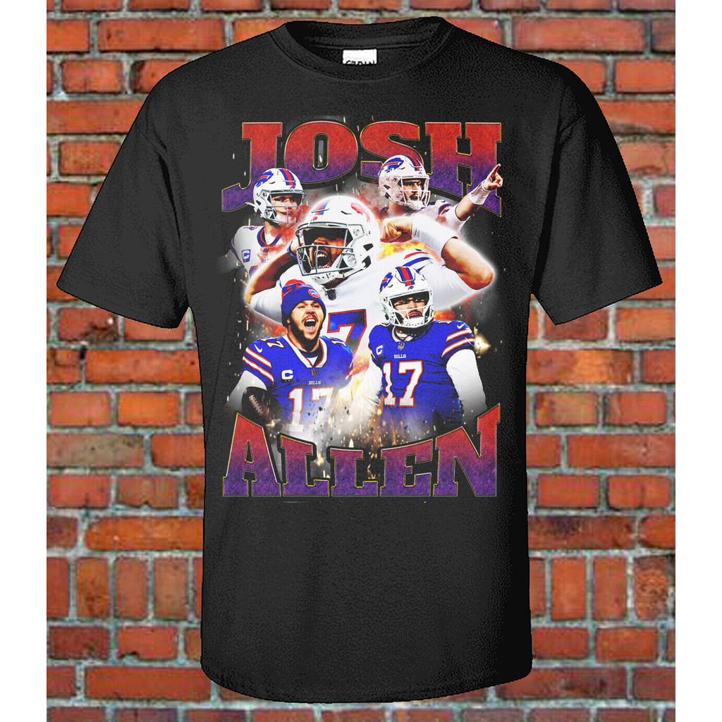 เสื้อยืด Josh Allen Buffalo Bills สไตล์แรปเปอร์