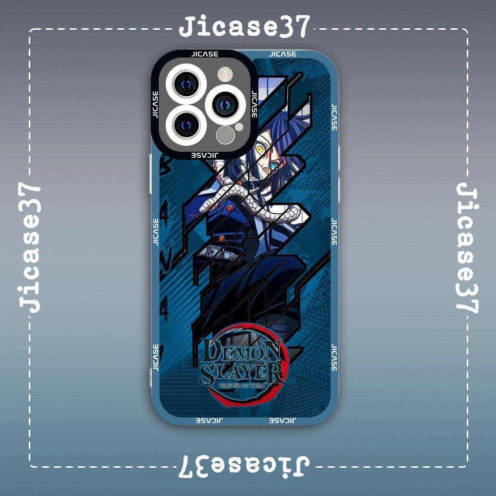 เคส iPhone Square Edge Samsung Xiaomi Oppo Anime Kimetsu no yaiba Demon Slayer Sword Character Iguro