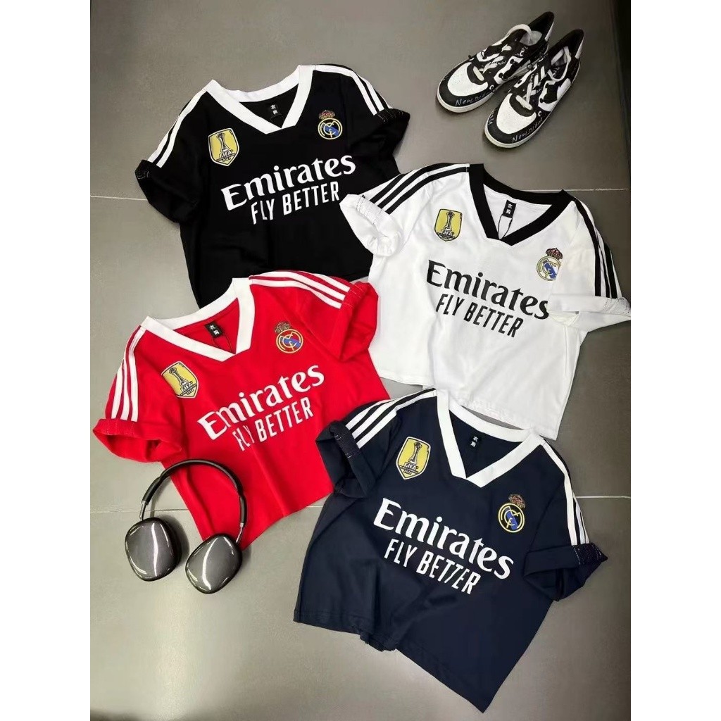 เสื้อแฟชั่นเกาหลี คอวีรัดรูป สไตล์ Y2k ชุดสไตล์น่ารัก เสื้อสั้น ใส่สบาย เสื้อผ้าผู้หญิง
