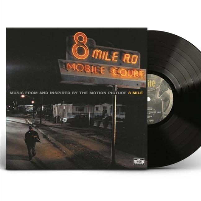 ของแท้พร้อมสต็อก Eminem 8 Mile 8 Mile เพลงประกอบภาพยนตร์ 2LP แผ่นเสียงไวนิล th1203