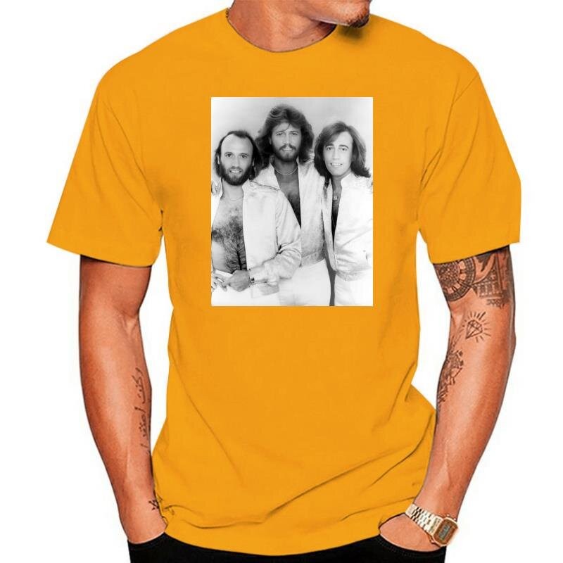 เสื้อยืดแฟชั่น Bee Gees disco Staying Alive music rock dance t เสื้อ