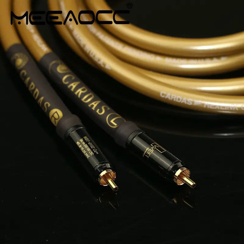 Original卡达斯cardas Golden 5-C Golden Ratio HiFi-END เกรด RCA สายสัญญาณเสียง CD เครื่องขยายเสียงสายเชื่อมต่อ WBT-0102 ปลั๊ก RCA