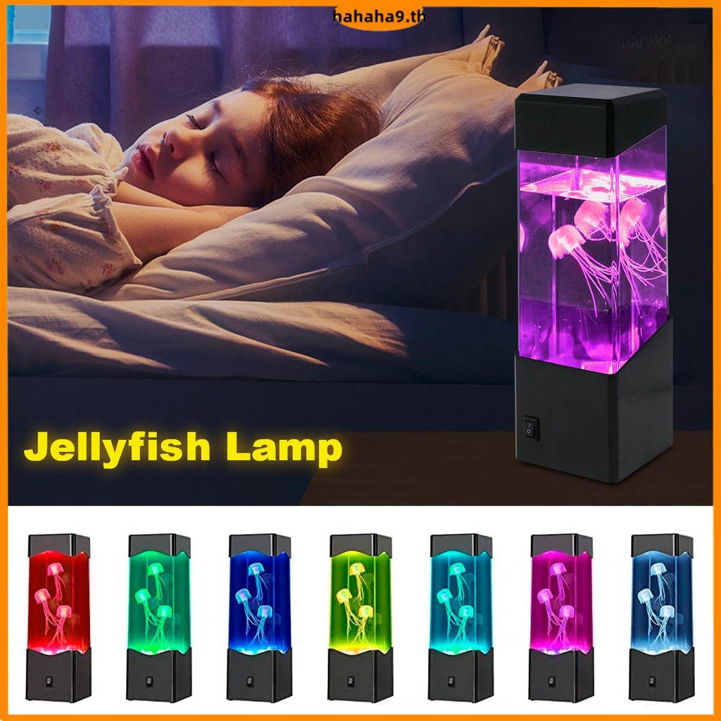 โคมไฟแมงกะพรุน LED USB/แบตเตอรี่ดําเนินการแมงกะพรุน Night Light เปลี่ยนสีได้โคมไฟตู้ปลา SHOPTKC5254