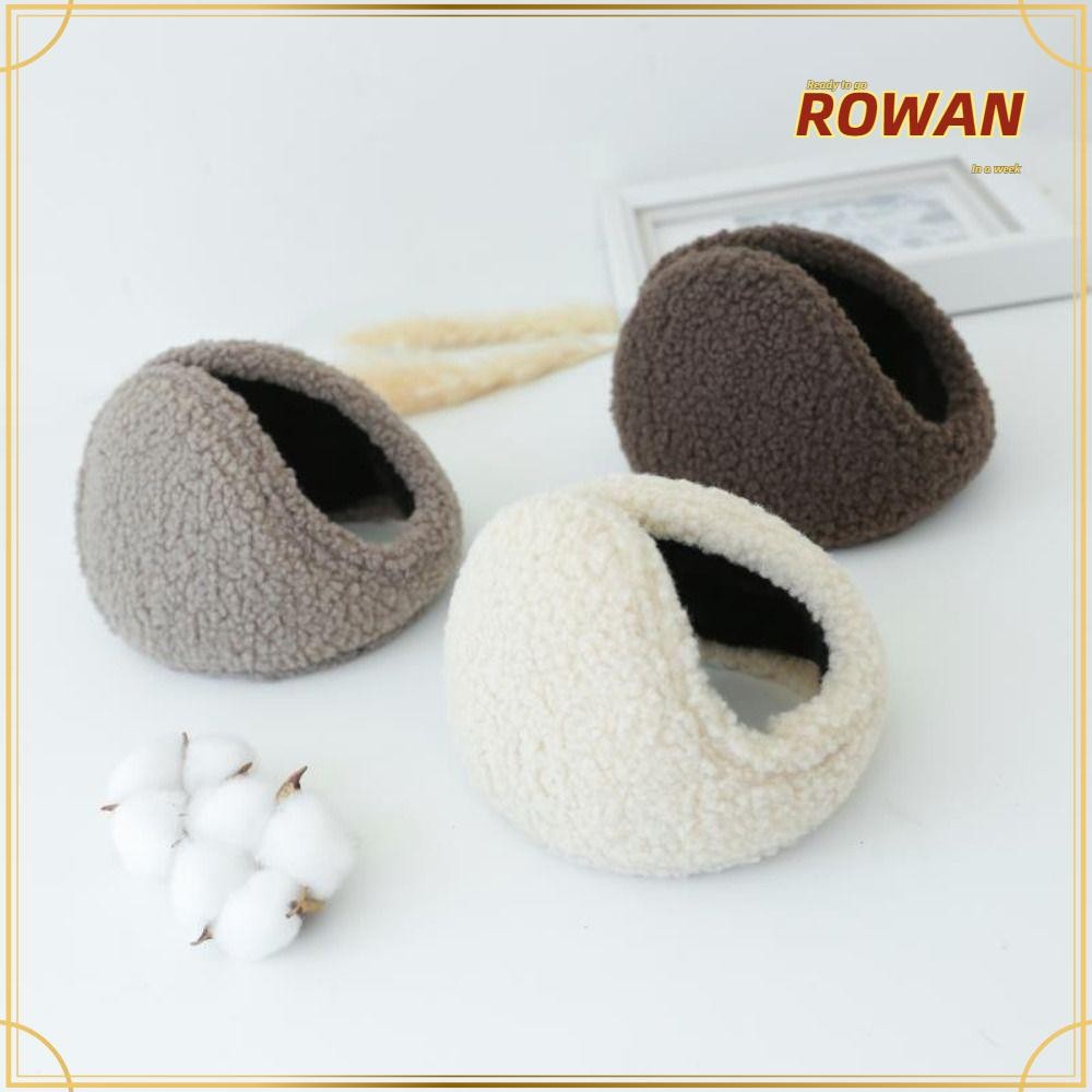 Rowans ที่ปิดหูผู้ชายฤดูหนาว,ให้ความอบอุ่นเย็นป้องกันหู, กันลมนุ่มตุ๊กตาฤดูหนาวที่ปิดหู