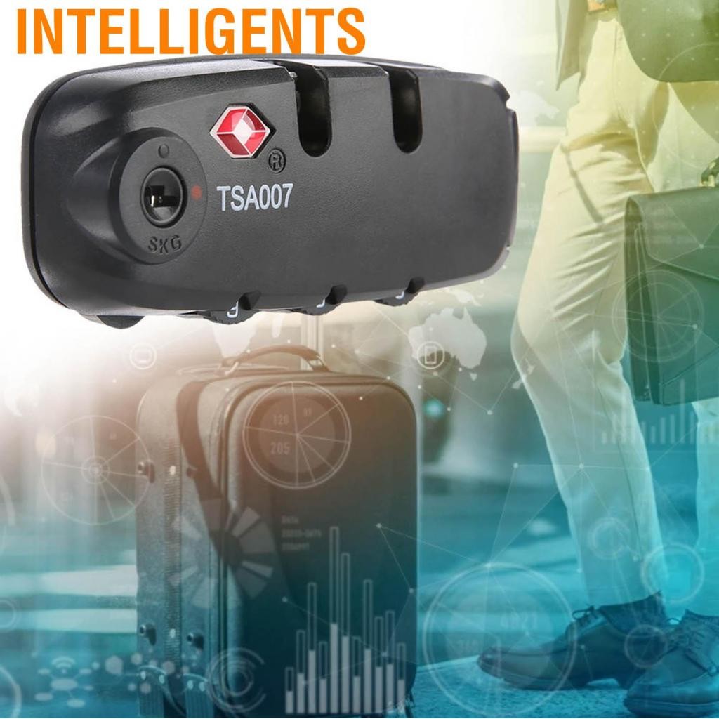 IntelligentS กระเป๋าเดินทาง ล็อค ทนต่อการขีดข่วน กระเป๋าเดินทางที่สวยงามสำหรับการเดินทางของศุลกากร