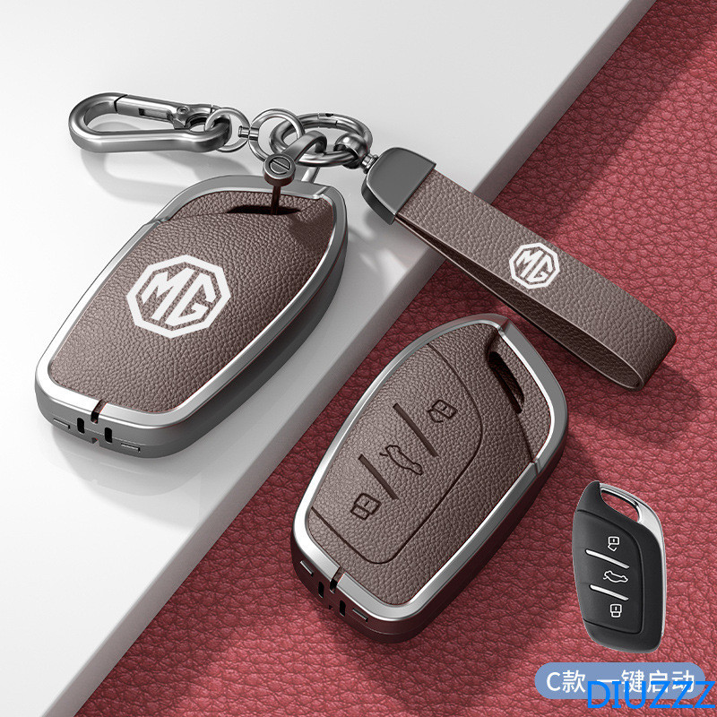 สําหรับ MG 4 2023 Mg4 EV MG HS GT ZX ZS EV MG5 MG6 3 ปุ่มโลหะผสมสังกะสี Fob ฝาครอบพวงกุญแจ