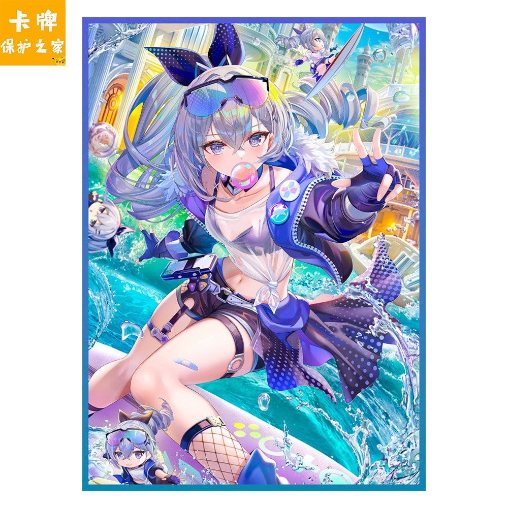 ซองใส่การ์ด Pokémon Yugioh ถล่ม Star Dome Railway Silver Wolf ptcg Universal WS ชุดป้องกันการ์ดเกมกร